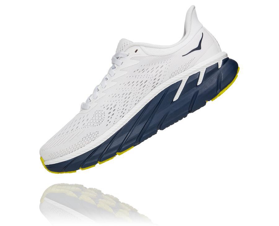 Tenis Hoka One One Feminino Branco/Pretas - Clifton 7 - 659-ZGRNKF